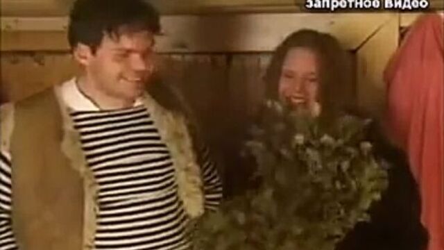 Русские бабы в бане с деревенскими мужиками