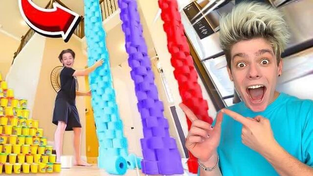 [Lesha Maisak] КТО ПОСТРОИТ САМУЮ ВЫСОКУЮ БАШНЮ ЧЕЛЛЕНДЖ