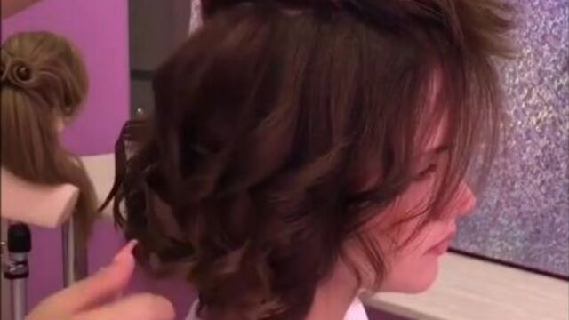 Укладка на короткие волосы